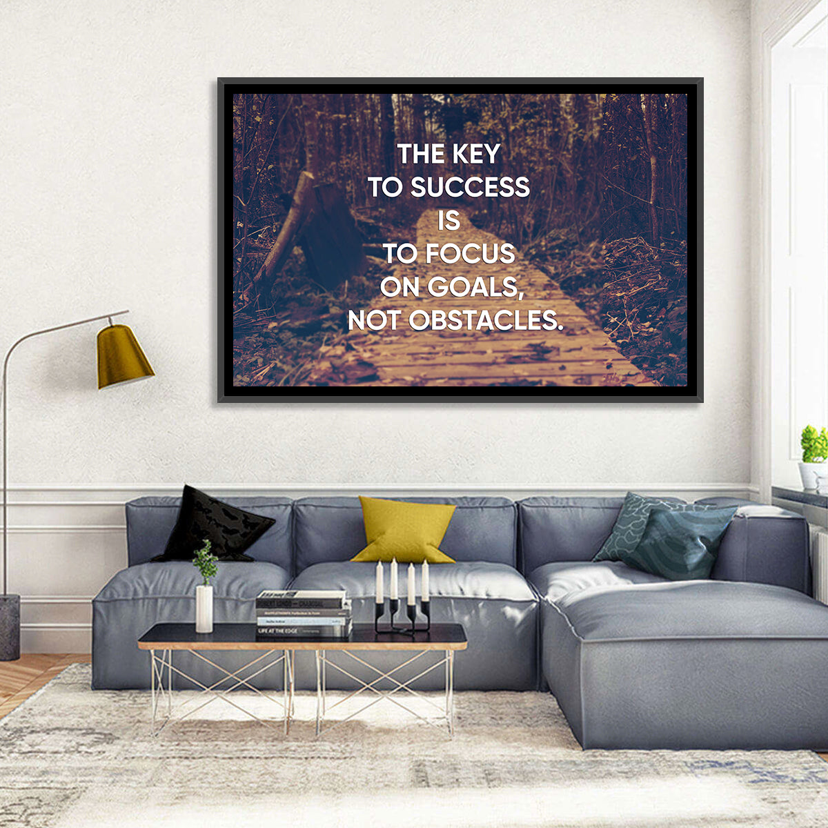Key to Success Wall Art in a room, landscape