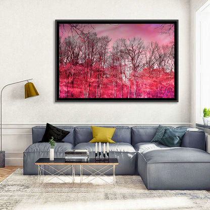 Autumn Trees Reflection Wall Art