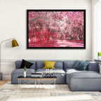 Pink Autumn Pathway Wall Art