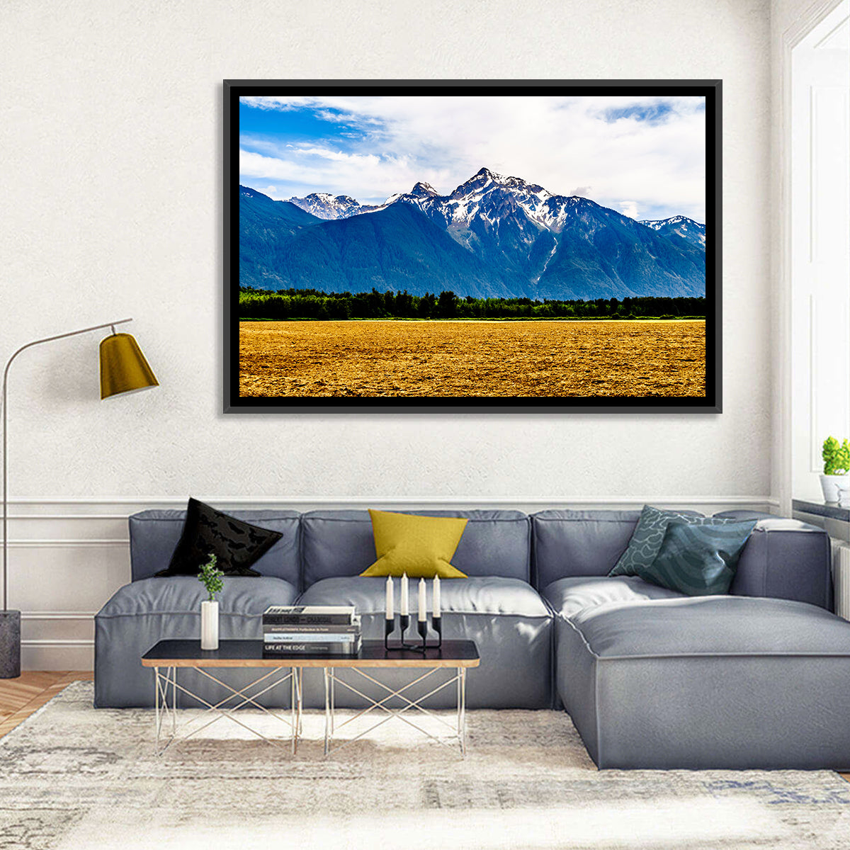 Cheam Mountain Peak Wall Art in a room, landscape