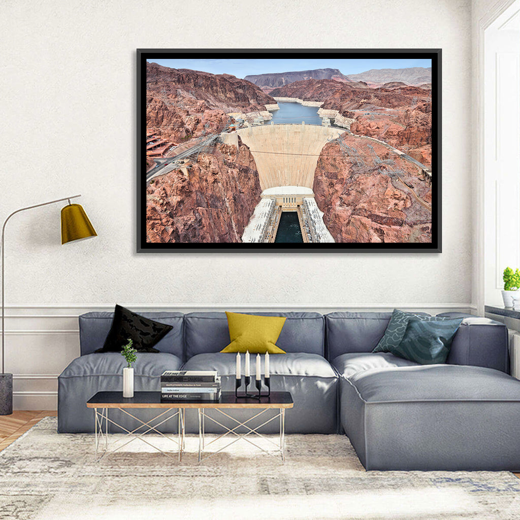 Hoover Dam High-angle View Wall Art