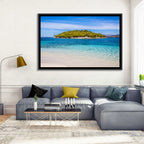 Butrint Turquoise Island Beach Wall Art