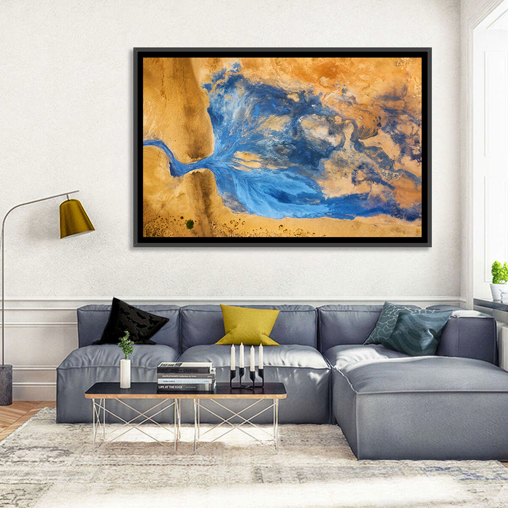 Geysers Valley Aerial View Wall Art