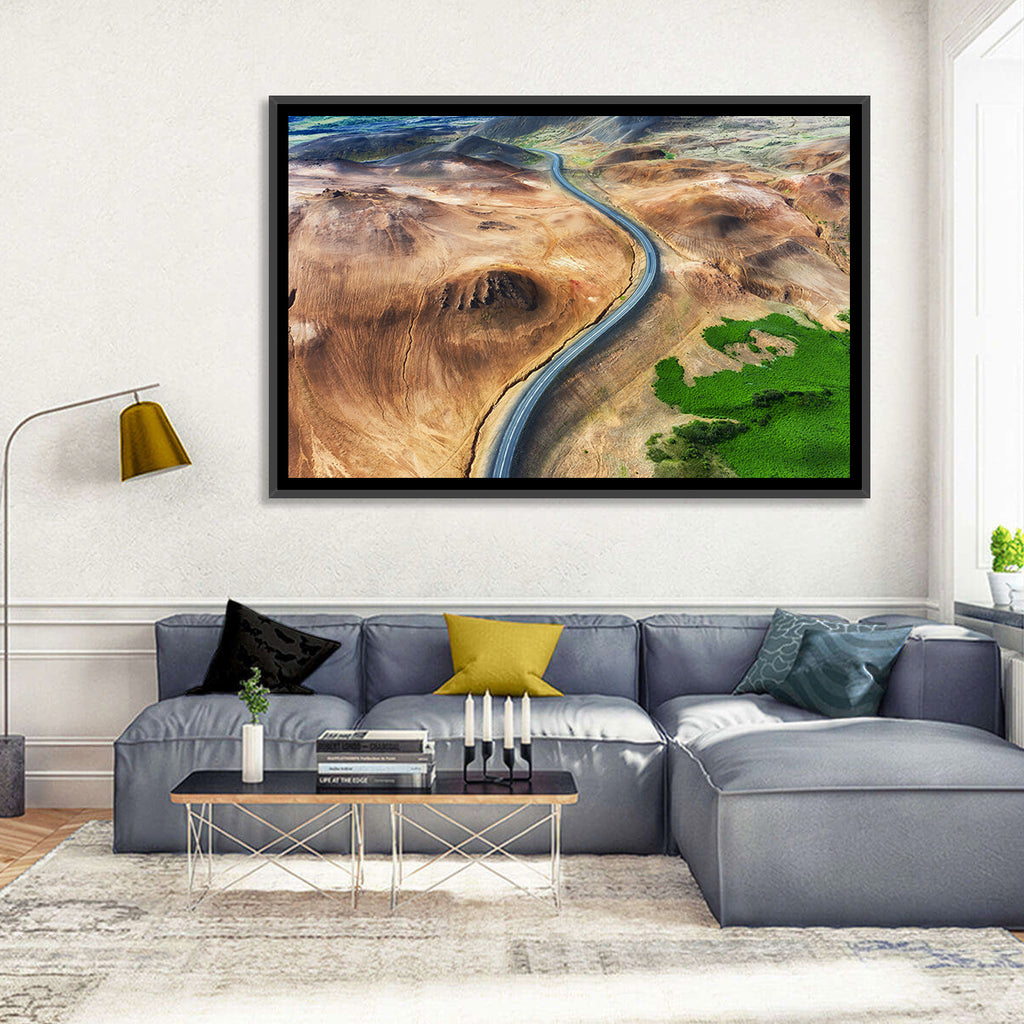 Winding Road in Geysers Valley Wall Art