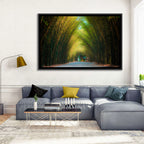 Arched Bamboo Tunnel Wall Art