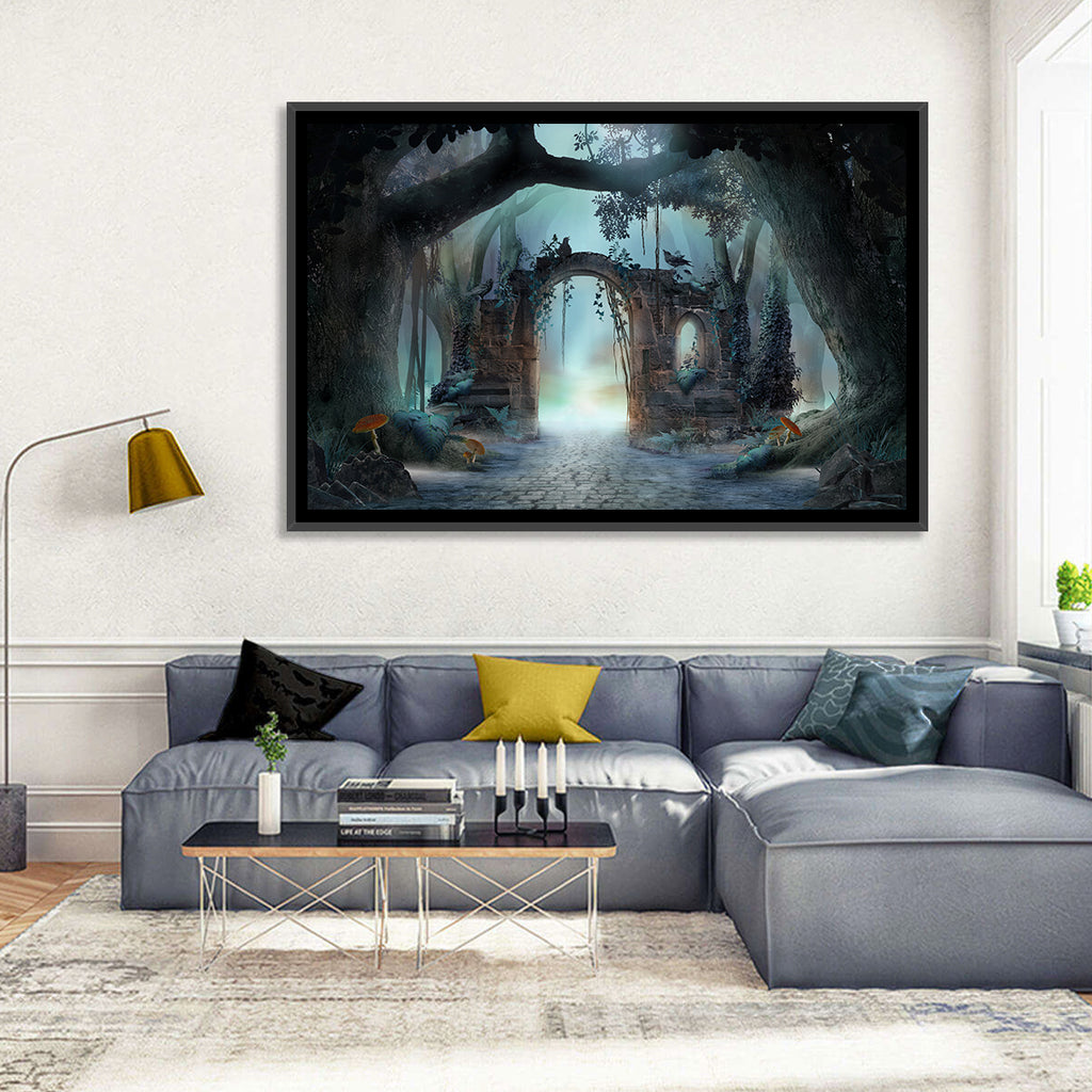 Enchanted Foggy Forest Wall Art