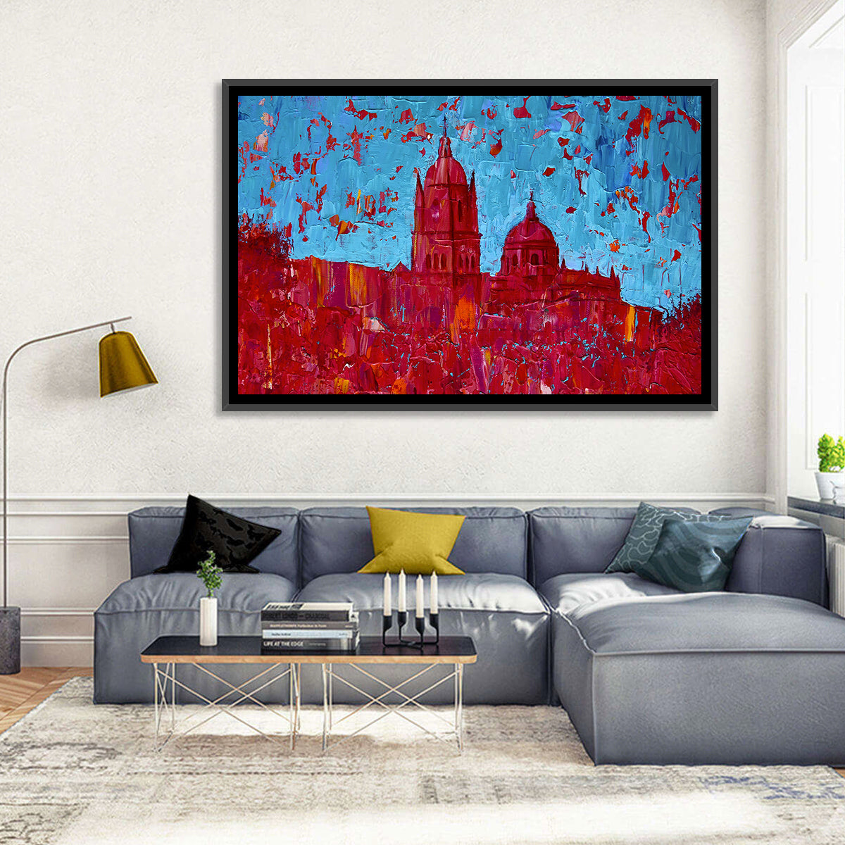 New Cathedral of Salamanca Wall Art in a room, landscape