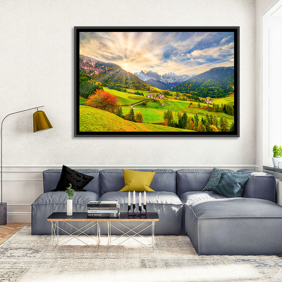 Santa Magdalena Valley at Golden Hour Wall Art