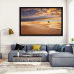 Sahara Camel Rider at Sunset Wall Art