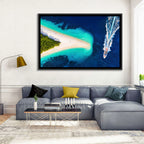 Zlatni Rat Beach Aerial, Bol Croatia Wall Art
