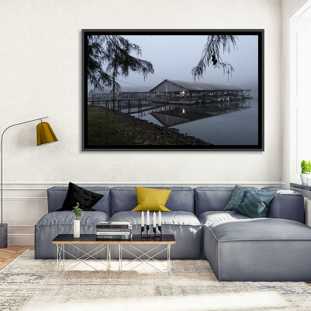 Ozark Beach Resort Boathouse Wall Art