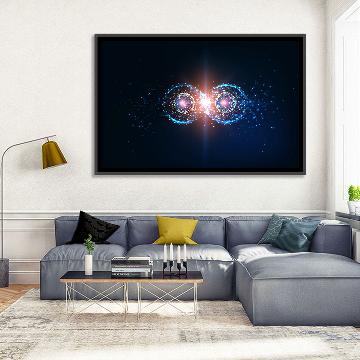 Polygonal Infinity Loop Wall Art