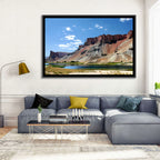 Band-e Amir Lakes and Rock Spire Wall Art