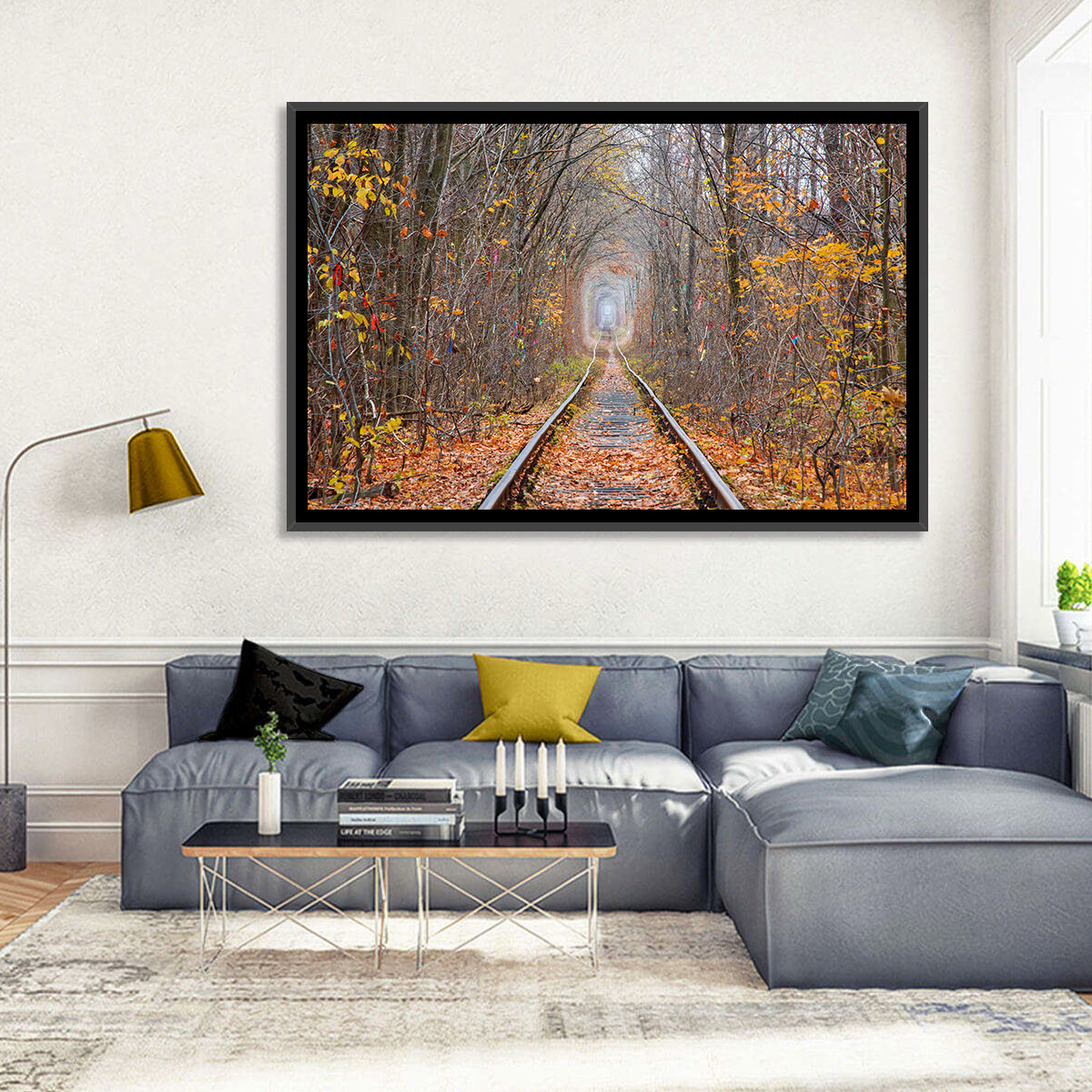 Klevan Tunnel of Love Wall Art in a room, landscape