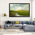 Winding Road Through Rolling Hills Wall Art