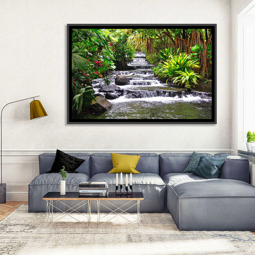 Tabacon Tiered Hot Springs Waterfall Wall Art