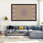 Beaded Kaleidoscope Mandala Wall Art