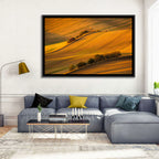 Golden Moravian Farm Tracks Wall Art