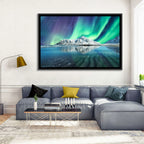Aurora Over Skagsanden Beach Wall Art