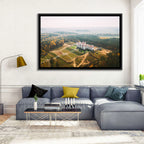 Kosava Castle Aerial View Wall Art