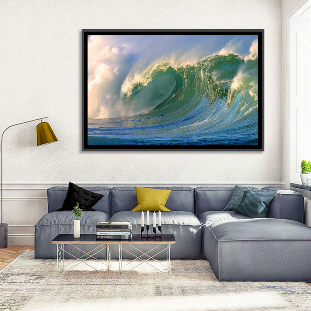 Golden Hour Barrel Wave Wall Art