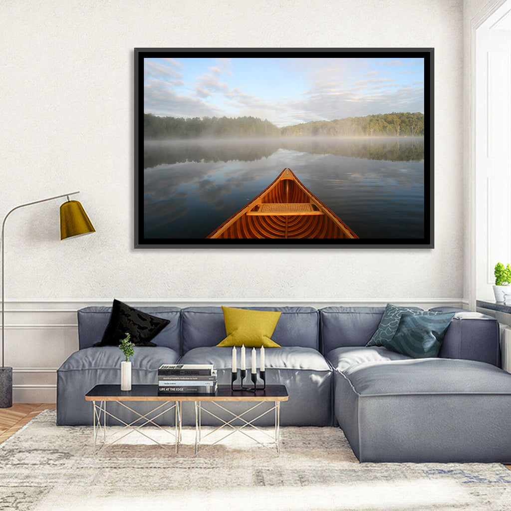 Cedar Canoe on Lake Ontario Wall Art