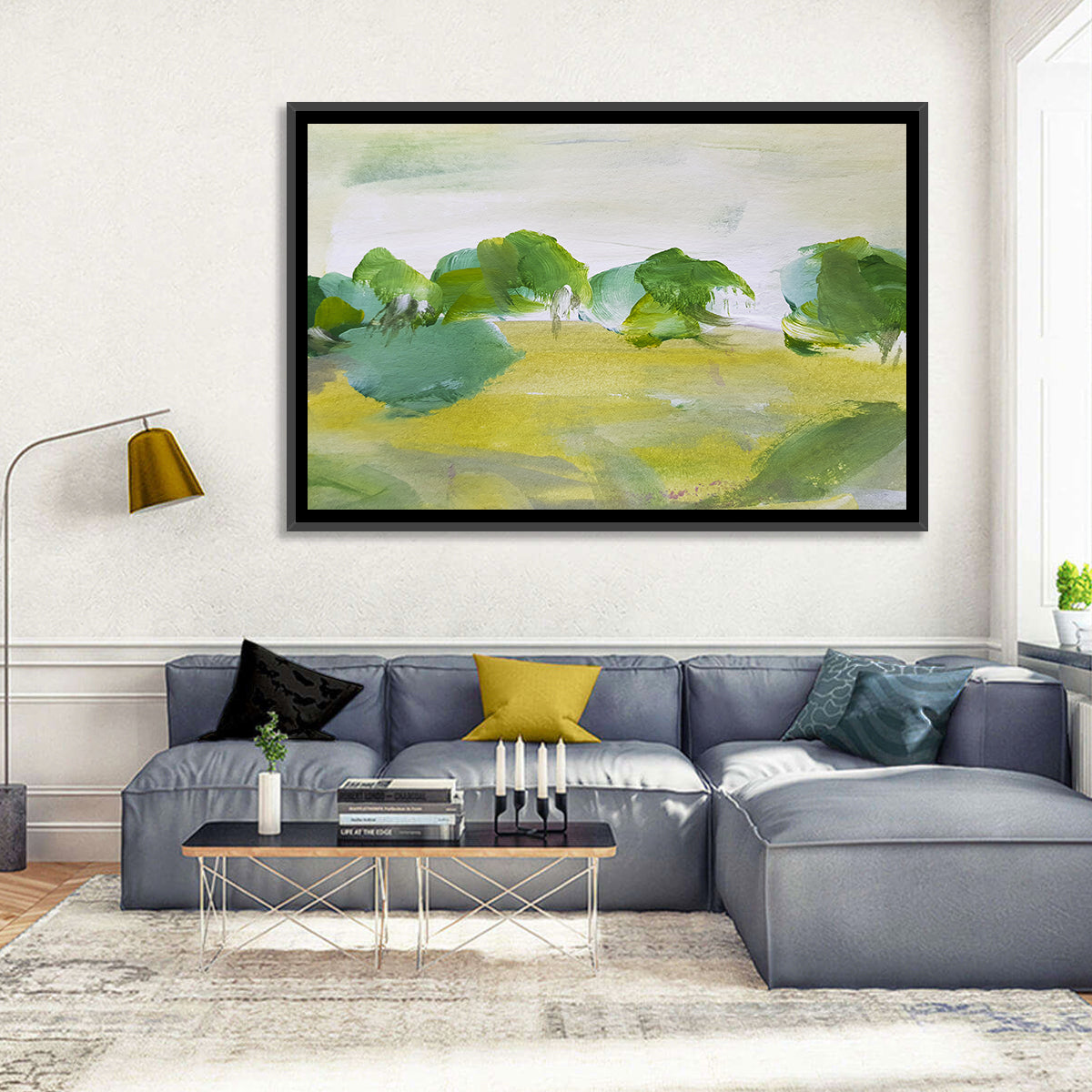 Rural Fields Abstract Wall Art