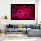 Microscopic Virus Particle Study Wall Art