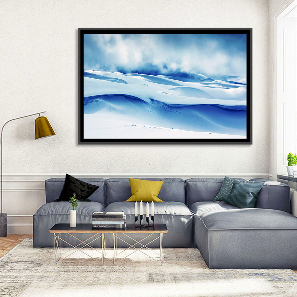 Wind-swept Snow Ridges Wall Art