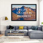 Failure Is Success in Progress Wall Art