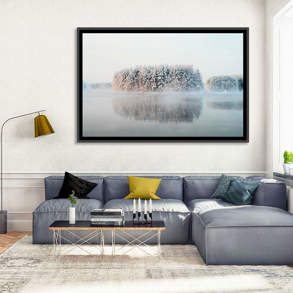 Misty Karelia Lake Wall Art