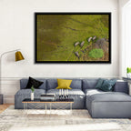 Aerial Herd of Elephants Wall Art