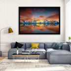Hangzhou Golden Sphere Skyline at Dusk Wall Art