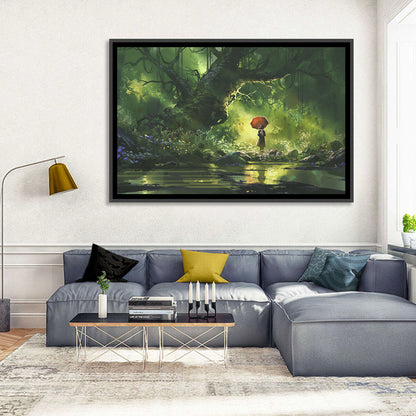 Child & Mysterious Forest Wall Art