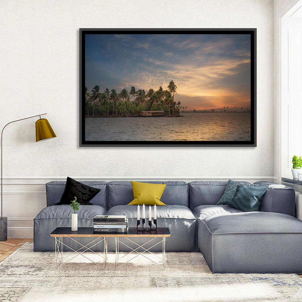 Vembanad Lake Sunset Wall Art