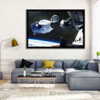 Crew Dragon Docking with Iss Wall Art