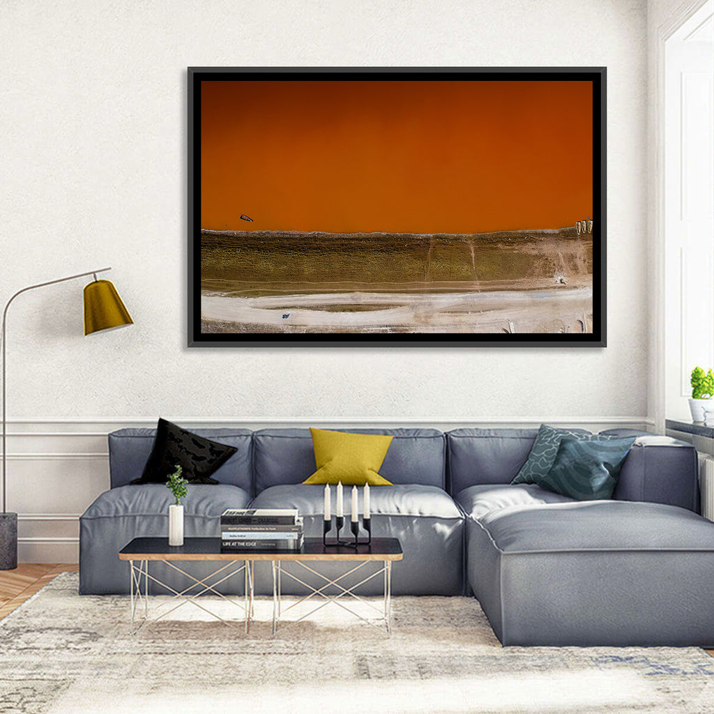 Lake Retba Aerial View Wall Art