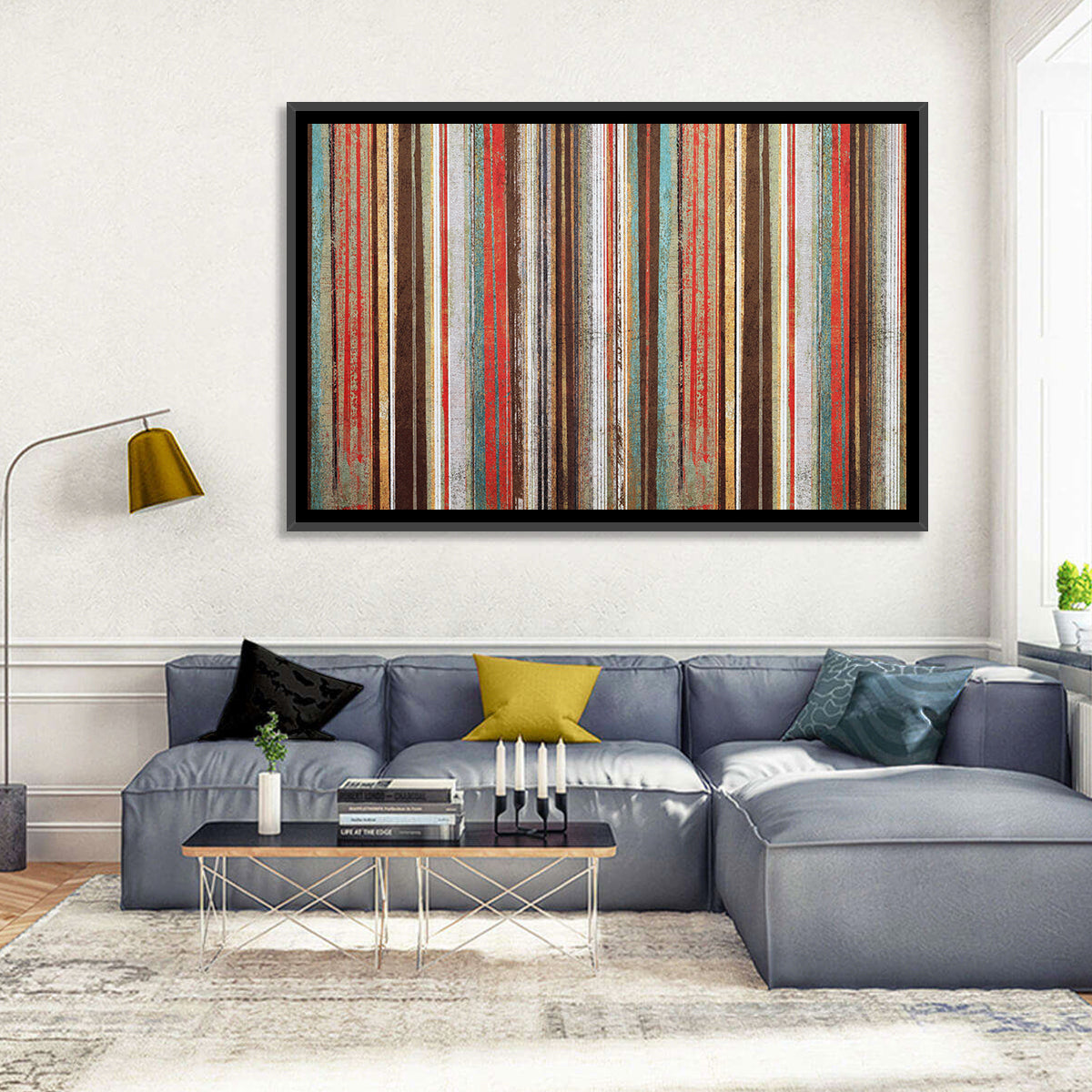 Layered Stripes Wall Art