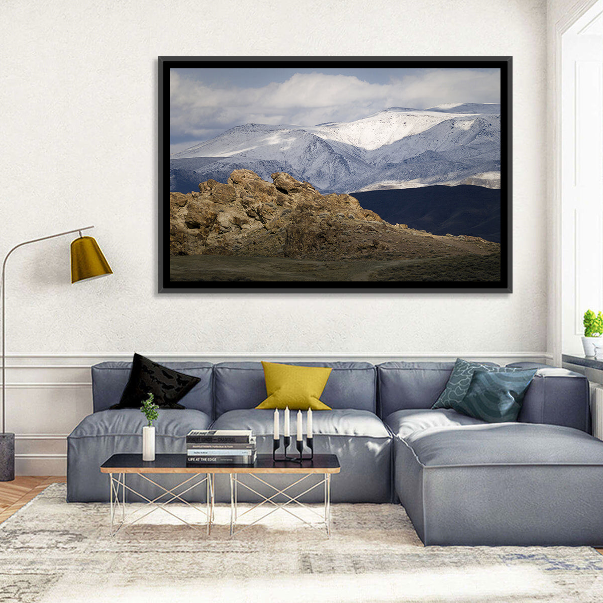 Wonderstone Snow-dusted Mountains Wall Art