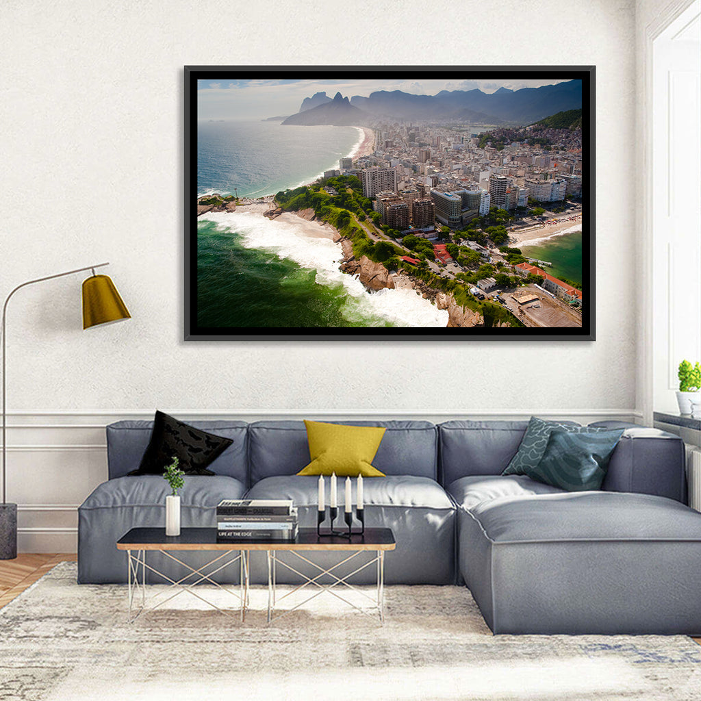 Ipanema Coast Aerial View Wall Art