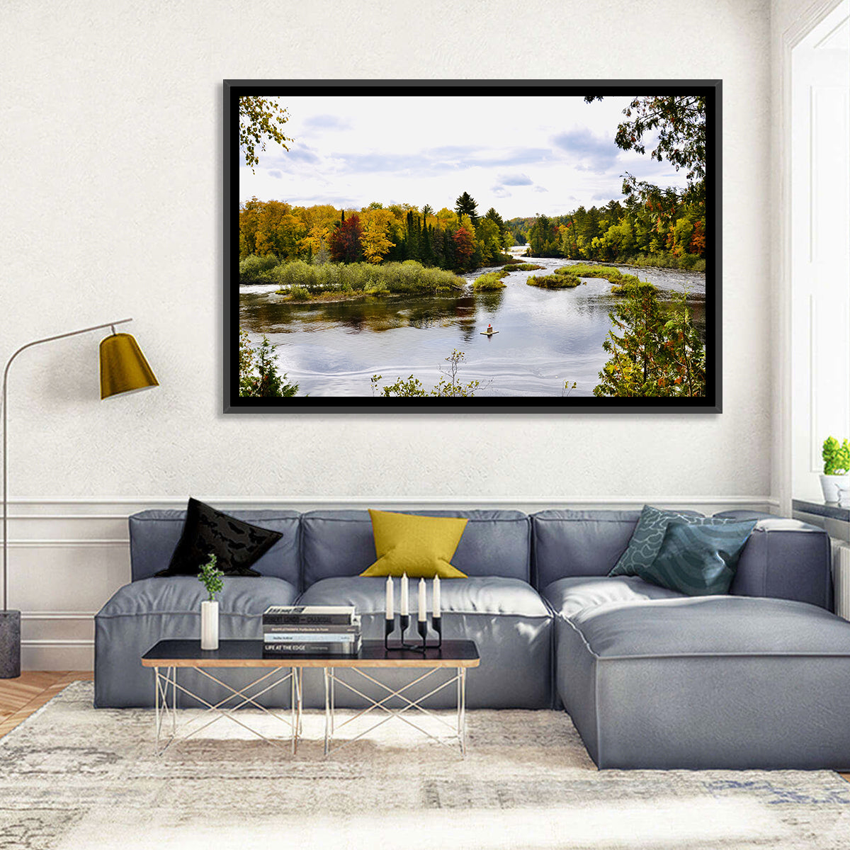 Tahquamenon River Autumn Scene Wall Art