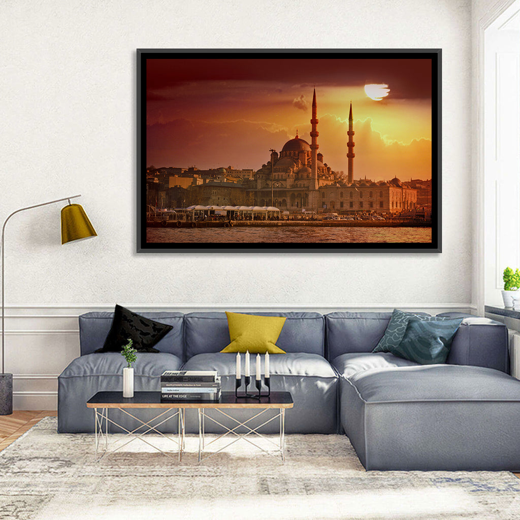 Yeni Cami Golden Hour Wall Art