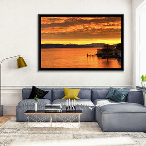 Lake Zurich Sunset Wall Art