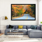 Autumn Road in New Hampshire Wall Art