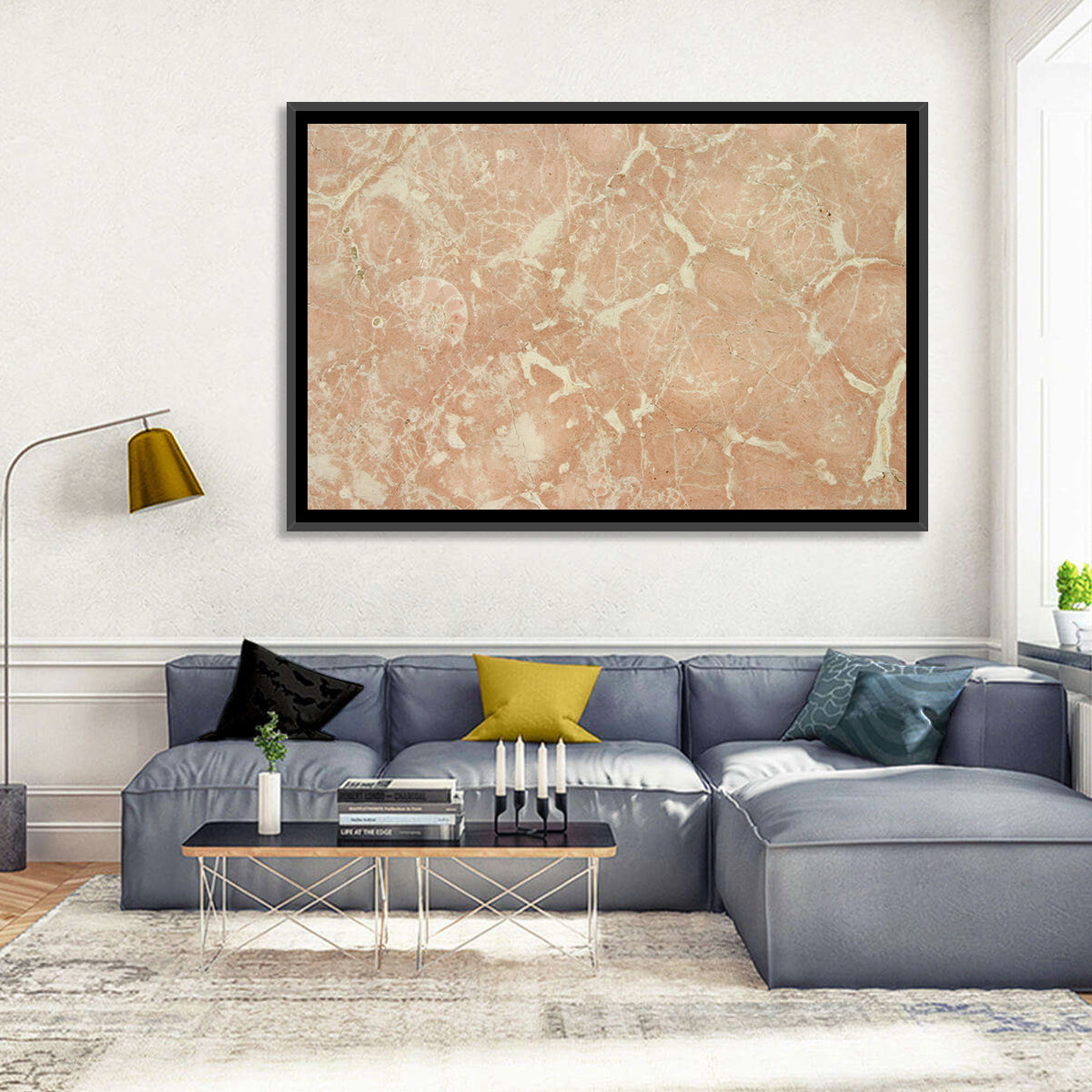 Fossil Veins Marble Study Wall Art