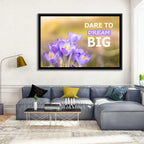 Dare to Dream Big, Purple Crocus Wall Art