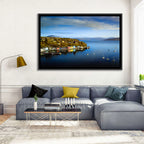 Portree Harbour Colorful Houses Wall Art