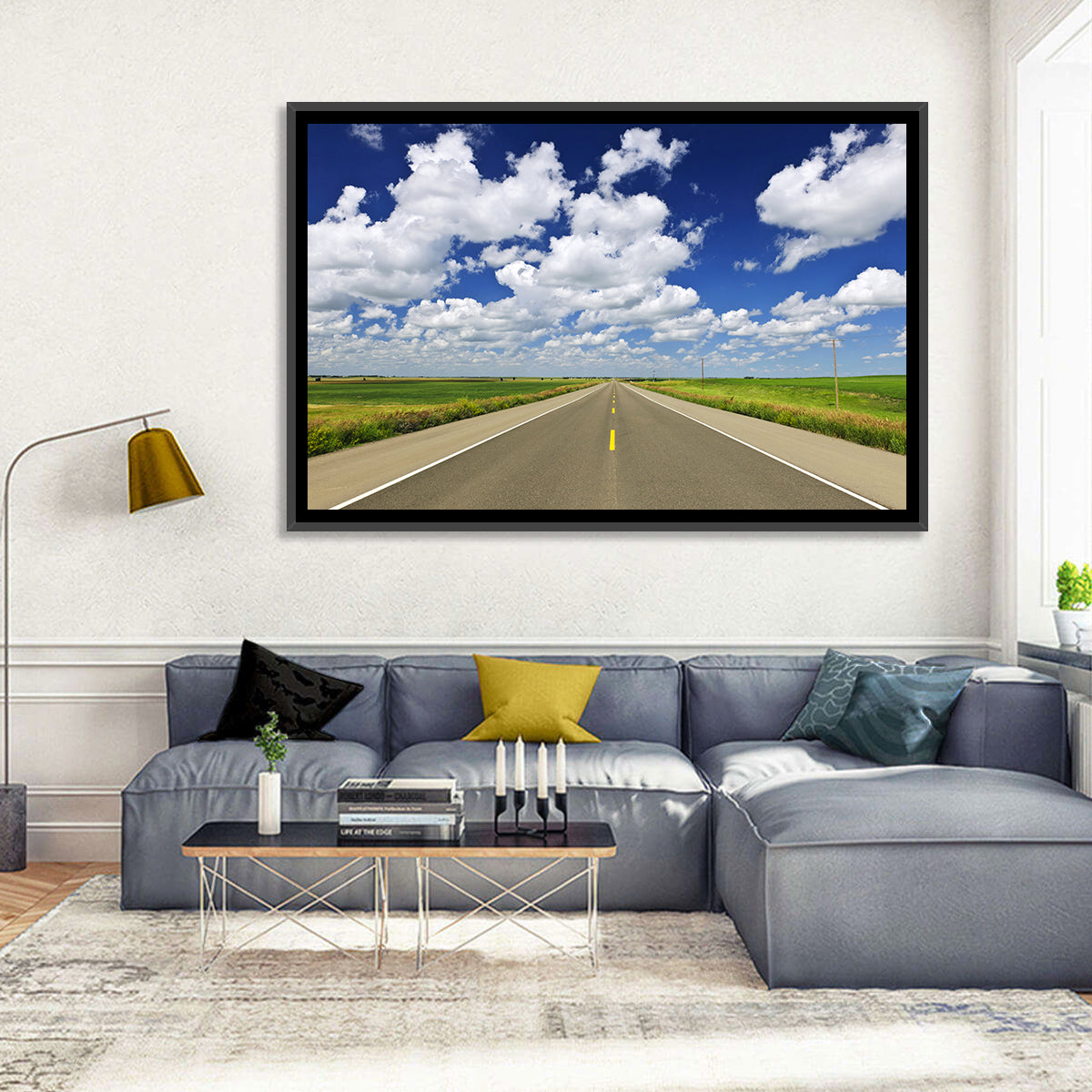 Saskatchewan Prairie Highway Wall Art