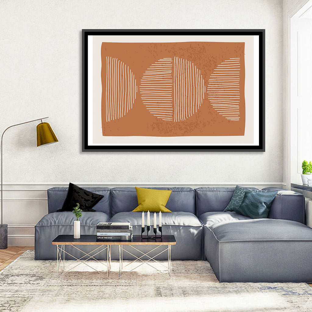 Terracotta Timelapse Circles Wall Art