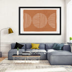Terracotta Timelapse Circles Wall Art